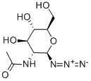 结构式 CAS# 29847-23-2, 2-(乙酰氨基)-2-脱氧-beta-D-吡喃葡萄糖基叠氮化物