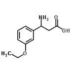 结构式 CAS# 299167-74-1, 3-氨基-3-(3-乙氧基苯基)丙酸