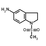 结构式 CAS# 299921-01-0, 1-(甲基磺酰基)-5-吲哚啉胺