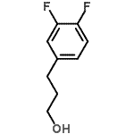 结构式 CAS# 301185-99-9, 3-(3,4-二氟苯基)-1-丙醇