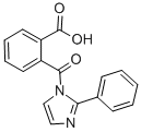 结构式 CAS# 302602-94-4, 2-(2-苯基-咪唑-1-羰基)-苯甲酸