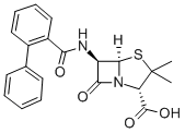 CAS#: 304-43-8， (2S,5R,6R)-3,3-Dimethyl-7-Oxo-6-[(2-Phenylbenzoyl)Amino]-4-Thia-1-Azabicyclo[3.2.0]Heptane-2-Carboxylic Acid