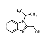 structure of CAS# 305347-19-7, (1-Isopropyl-1H-Benzimidazol-2-Yl)Methanol;(1-isopropyl-1H-benzo[d]imidazol-2-yl)methanol;(1-Isopropyl-1H-benzoimidazol-2-yl)-methanol;[1-(methylethyl)benzimidazol-2-yl]methan-1-ol