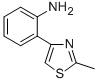 结构式 CAS# 305811-38-5, 2-(2-甲基-1,3-噻唑-4-基)苯胺
