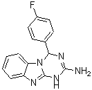 structure of CAS# 305852-99-7, 4-(4-Fluorophenyl)-1,4-Dihydro[1,3,5]Triazino[1,2-a]Benzimidazol-2-Amine;4-(4-Fluo<wbr>rophenyl)<wbr>-1,4-dihy<wbr>dro[1,3,5<wbr>]triazino<wbr>[1,2-a][1<wbr>,3]benzim<wbr>idazol-2-<wbr>amine;4-(4-fluo<wbr>rophenyl)<wbr>-1,4-dihy<wbr>dro[1,3,5<wbr>]triazino<wbr>[1,2-a]be<wbr>nzimidazo<wbr>l-2-amine;4-(4-Fluo<wbr>rophenyl)<wbr>-1,4-dihy<wbr>dro[1,3,5<wbr>]triazino<wbr>-[1,2-a]b<wbr>enzimidaz<wbr>ol-2-amine