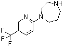 结构式 CAS# 306934-70-3, 1-[5-(三氟甲基)吡啶-2-基]-1,4-二氮杂环庚烷