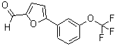 结构式 CAS# 306935-96-6, 5-[3-(三氟甲氧基)苯基]-2-糠醛