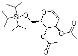 structure of CAS# 308796-41-0, 3,4-Di-O-acetyl-6-O-(triisopropylsilyl)-D-glucal