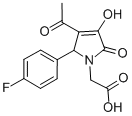 structure of CAS# 309270-57-3, 2-[(2S)-3-Acetyl-2-(4-Fluorophenyl)-4-Hydroxy-5-Oxo-2H-Pyrrol-1-Yl]Acetic acid;2-[(2S)-3-Acetyl-2-(4-Fluorophenyl)-4-Hydroxy-5-Keto-3-Pyrrolin-1-Yl]Acetate;2-[(2S)-3-Ethanoyl-2-(4-Fluorophenyl)-4-Hydroxy-5-Oxo-2H-Pyrrol-1-Yl]Ethanoate;Zinc04638264