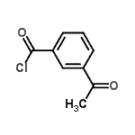 结构式 CAS# 31076-85-4, 3-乙酰基苯甲酰氯