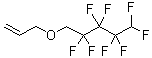 structure of CAS# 3108-07-4, Allyl 2,2,3,3,4,4,5,5-Octafluoropentyl Ether;ALLYL 2,2,3,3,4,4,5,5-OCTAFLUOROPENTYL ETHER;2,2,3,3,4,4,5,5-OCTAFLUORO-6-OXA-8-NONENE