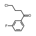 structure of CAS# 3110-52-9, 4-Chloro-1-(3-Fluorophenyl)-1-Butanone;4-Chloro-1-(3-fluorophenyl)-1-oxobutane;MFCD02260552