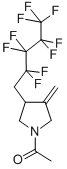 structure of CAS# 31164-13-3, N-Acetyl-3-Methylene-4-(1H,1H-Nonafluoropentyl)Pyrrolidine;N-ACETYL-3-METHYLENE-4-(1H,1H-NONAFLUOROPENTYL)PYRROLIDINE;1-ACETYL-3-METHYLENE-4-(1H,1H-NONAFLUOROPENTYL)PYRROLIDINE