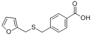 结构式 CAS# 312517-86-5, 4-[[(2-呋喃基甲基)硫代]甲基]-苯甲酸