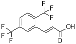 结构式 CAS# 312619-48-0, 反式-2,5-二(三氟甲基)肉桂酸