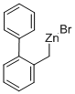 structure of CAS# 312624-17-2, (2-Biphenyl)Methylzinc Bromide;(2-Biphenylylmethyl)Zinc Bromide Solution 0.5 In THF;(2-Biphenylylmethyl)Zinc Bromide Solution;(2-BIPHENYLYLMETHYL)ZINC BROMIDE, 0.5M S