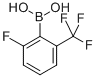 structure of CAS# 313545-34-5, 2-Fluoro-6-(trifluoromethyl)phenylboronic acid;2-FLUORO-6-(TRIFLUOROMETHYL)PHENYLBORON&