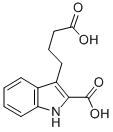 结构式 CAS# 31529-29-0, 3-(4-羟基-4-氧代丁基)-1H-吲哚-2-羧酸