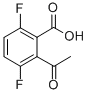 structure of CAS# 319457-34-6, 2-Acetyl-3,6-Difluorobenzoic Acid;2-ACETYL-3,6-DIFLUOROBENZOIC ACID