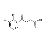 structure of CAS# 32003-41-1, 4-(2,3-Dichlorophenyl)-4-Oxobutanoic Acid;4-(2,3-Dichlorophenyl)-4-oxobutyric acid;MFCD02260926