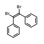 structure of CAS# 32047-17-9, 1,1'-[(Z)-1,2-Dibromo-1,2-Ethenediyl]Dibenzene;((Z)-1,2-dibromo-2-phenylethenyl)benzene;NSC38787