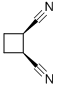 结构式 CAS# 3211-19-6, 顺式-环丁烷-1,2-二甲腈
