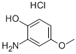 structure of CAS# 32190-97-9, 2-Amino-4-Methoxyphenol Hydrochloride;2-Amino-4-Methoxy-Phenol Hydrochloride;Mls000716808;Smr000278325