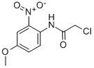 structure of CAS# 3223-77-6, 2-Chloro-N-(4-Methoxy-2-Nitro-Phenyl)-Acetamide;2-CHLORO-N-(4-METHOXY-2-NITRO-PHENYL)-ACETAMIDE