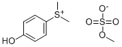 structure of CAS# 32279-04-2, 4-Hydroxyphenyldimethylsulfonium Methyl Sulfate;DIMETHYL-4-HYDROXYPHENYLSULFONIUM METHYL SULFATE;4-HYDROXYPHENYLDIMETHYLSULFONIUM METHYL SULFATE