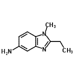 structure of CAS# 323584-32-3, 2-Ethyl-1-Methyl-1H-Benzimidazol-5-Amine;2-Ethoxyphenyl isocyanide;2-ethyl-1-methyl-1H-benzo[d]imidazol-5-amine;2-Ethyl-1-methyl-1H-benzoimidazol-5-ylamine