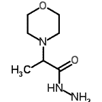 结构式 CAS# 32418-66-9, 2-(4-吗啉基)丙酰肼