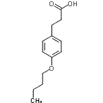 structure of CAS# 3243-41-2, 3-(4-Butoxyphenyl)Propanoic Acid;3-(4-Butoxy-phenyl)-propionic acid