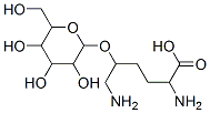 结构式 CAS# 32448-36-5, (2S)-2,6-二氨基-5-[(2R,3R,4S,5R,6R)-3,4,5-三羟基-6-(羟基甲基)四氢吡喃-2-基]氧基己酸
