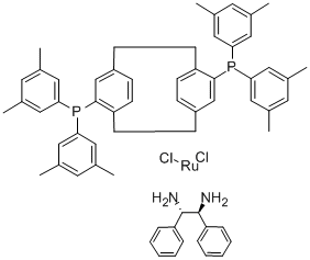 structure of CAS# 325150-57-0, Dichloro[(R)-(-)-4,12-Bis(Di(3,5-Xylyl)Phosphino)-[2,2]-Paracyclophane][(1S,2S)-(-)-1,2-Diphenylethylenediamine]Ruthenium;Dichloro[(R)-(-)-4,12-Bis(Di(3,5-Xylyl)Phosphino)-[2.2]-Paracyclophane][(1S,2S)-(-)-1,2-Diphenylethylenediamine]Ruthenium (II), Min. 95%;Dichloro[(R)-(-)-4,12-Bis(Di(3,5-Xylyl)Phosphino)-[2.2]-Paracyclophane][(1S,2S)-(-)-1,2-Diphenylethylenediamine]Ruthenium(II), Min. 95%;Dichloro[(R)-(-)-4,12-Bis(Di(3,5-Xylyl)Phosphino)-[2.2]-Paracyclophane][(1S,2S)-(-)-1,2-Diphenylethylenediamine]Ruthenium(II),Min.95%