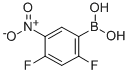 structure of CAS# 325786-11-6, 2,4-Difluoro-5-Nitrophenylboronic Acid;2,4-Difluoro-5-Nitrobenzeneboronic Acid 98%;2,4-Difluoro-5-Nitrobenzeneboronicacid98%;2,4-Difluoro-5-Nitrobenzeneboronic Acid