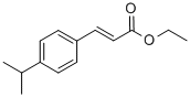 structure of CAS# 32580-69-1, Ethyl (E)-3-(4-Propan-2-Ylphenyl)Prop-2-Enoate;Ethyl (E)-3-(4-Isopropylphenyl)Prop-2-Enoate;(E)-3-(4-Isopropylphenyl)Prop-2-Enoic Acid Ethyl Ester;(E)-3-(4-Isopropylphenyl)Acrylic Acid Ethyl Ester