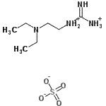 结构式 CAS# 3272-63-7, (E)-N-[2-(二乙基氨基)乙基](亚氨基)甲烷二铵硫酸盐