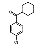 structure of CAS# 3277-80-3, (4-Chlorophenyl)(Cyclohexyl)Methanone;4-Chlorophenyl cyclohexyl ketone;MFCD00454416