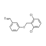 structure of CAS# 328062-72-2, 3-[(2,6-Dichlorobenzyl)Oxy]Benzaldehyde;3-[(2,6-dichlorobenzyl)oxy]benzaldehyde;3-[(2,6-dichlorophenyl)methoxy]benzaldehyde;MFCD03422451