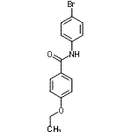 结构式 CAS# 329059-46-3, N-(4-溴苯基)-4-乙水杨胺