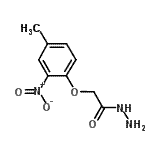 结构式 CAS# 329222-71-1, 2-(4-甲基-2-硝基苯氧基)乙酰肼