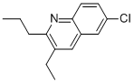 CAS#: 3299-46-5， 6-Chloro-3-Ethyl-2-Propyl-Quinoline