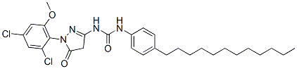 CAS#: 33008-68-3， 3-[1-(2,4-Dichloro-6-Methoxyphenyl)-5-Oxo-4H-Pyrazol-3-Yl]-1-(4-Dodecylphenyl)Urea