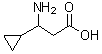 structure of CAS# 331633-72-8, 3-Amino-3-Cyclopropylpropanoic Acid;3-Amino-3-cyclopropylpropanoic Acid