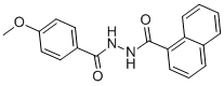 structure of CAS# 331636-68-1, 1-(4-Methoxybenzoyl)-2-(1-Naphthoyl)-Hydrazine;1-(4-METHOXYBENZOYL)-2-(1-NAPHTHOYL)-HYDRAZINE
