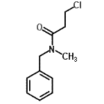 结构式 CAS# 3318-15-8, N-苄基-3-氯-N-甲基丙酰胺