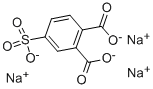 structure of CAS# 3325-08-4, 4-Sulfophthalic Acid, Trisodium Salt