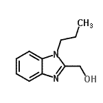 structure of CAS# 332899-55-5, (1-Propyl-1H-Benzimidazol-2-Yl)Methanol;(1-propyl-1H-1,3-benzodiazol-2-yl)methanol;(1-propyl-1H-benzo[d]imidazol-2-yl)methanol;(1-propylbenzimidazol-2-yl)methan-1-ol