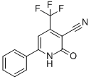 structure of CAS# 3335-44-2, 2-Oxo-6-Phenyl-4-(Trifluoromethyl)-1,2-Dihydropyridine-3-Carbonitrile;2-OXO-6-PHENYL-4-(TRIFLUOROMETHYL)-1,2-DIHYDRO-3-PYRIDINECARBONITRILE;2-OXO-6-PHENYL-4-(TRIFLUOROMETHYL)-1,2-DIHYDROPYRIDINE-3-CARBONITRILE;1,2-Dihydro-2-Oxo-6-Phenyl-4-(Trifluoromethyl)3-Pyridinecarbonitrile