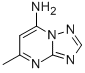 structure of CAS# 33376-96-4, 5-Methyl-[1,2,4]Triazolo[5,1-b]Pyrimidin-7-Amine;(5-Methyl-[1,2,4]Triazolo[5,1-B]Pyrimidin-7-Yl)Amine;(1,2,4)Triazolo(1,5-A)Pyrimidin-7-Amine, 5-Methyl-;5-Methyl-7-Amino-S-Triazolo(1,5-A)Pyrimidine